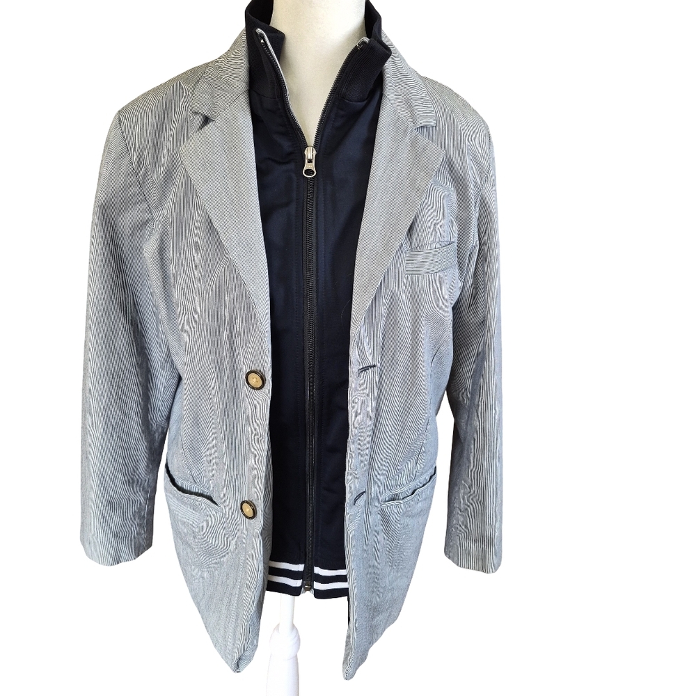 GAP Women's Gray Blazer with Inner Layer - Picture 2 of 7